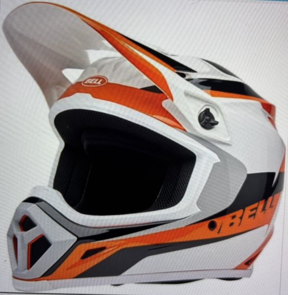 Bell MX-9 Helmet With MIPS Rift OR/WH