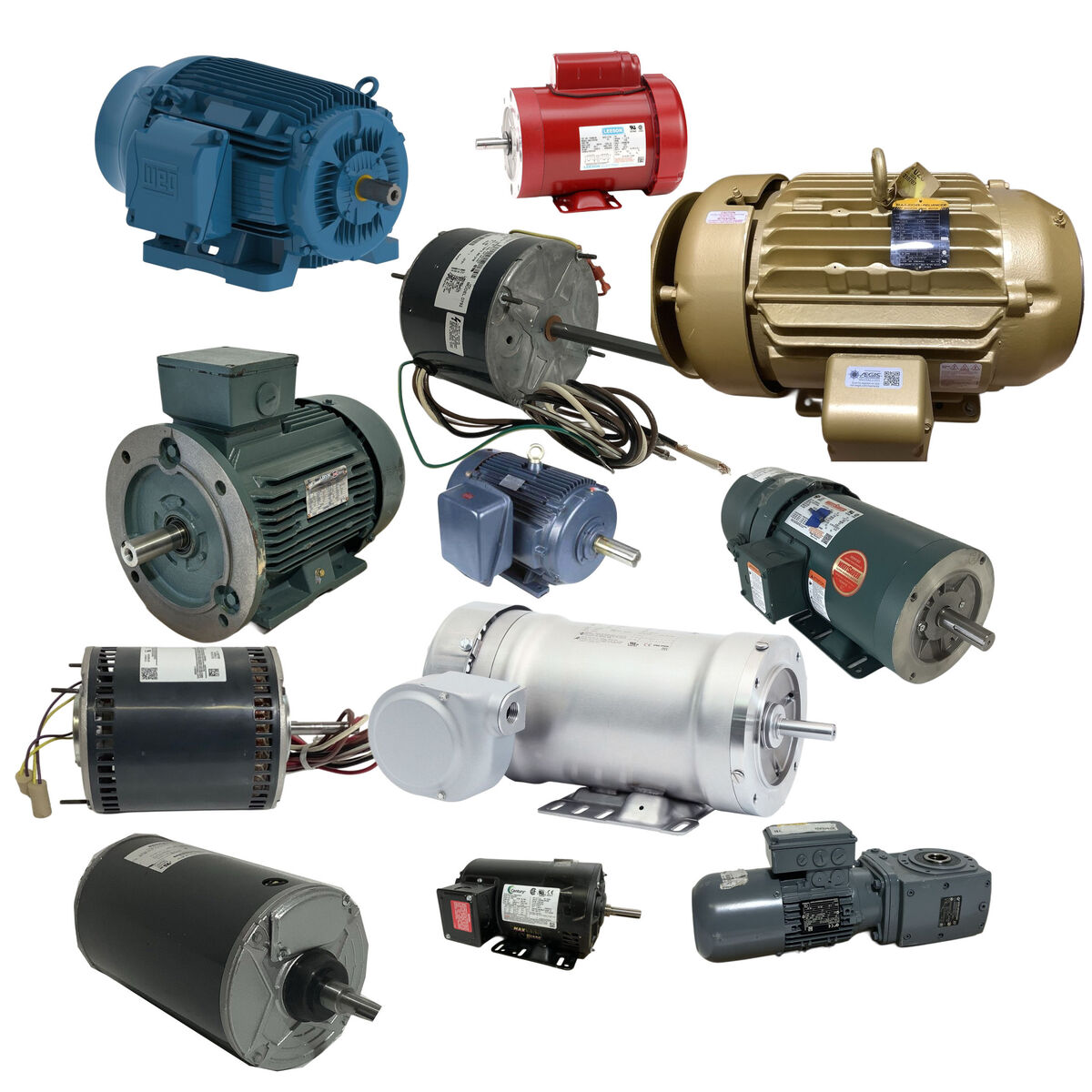 Over 70 Electric Motors, All Types .33hp-100hp, All NEW Starting at $100