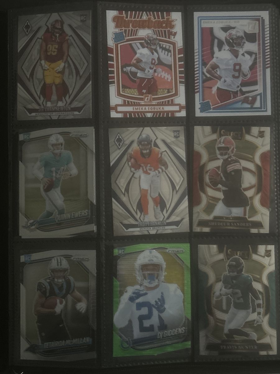 Assorted Football Trading Card Collection - Panini Prizm & Select Rookies
