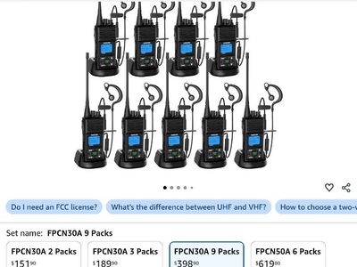 Walkie Talkie Radios, set of 9