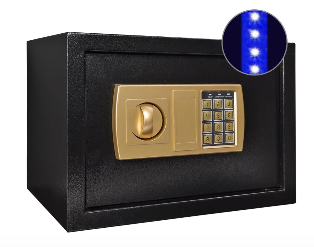 New in Box Homeyuer Safe Box 13.77x9.84x9.84"