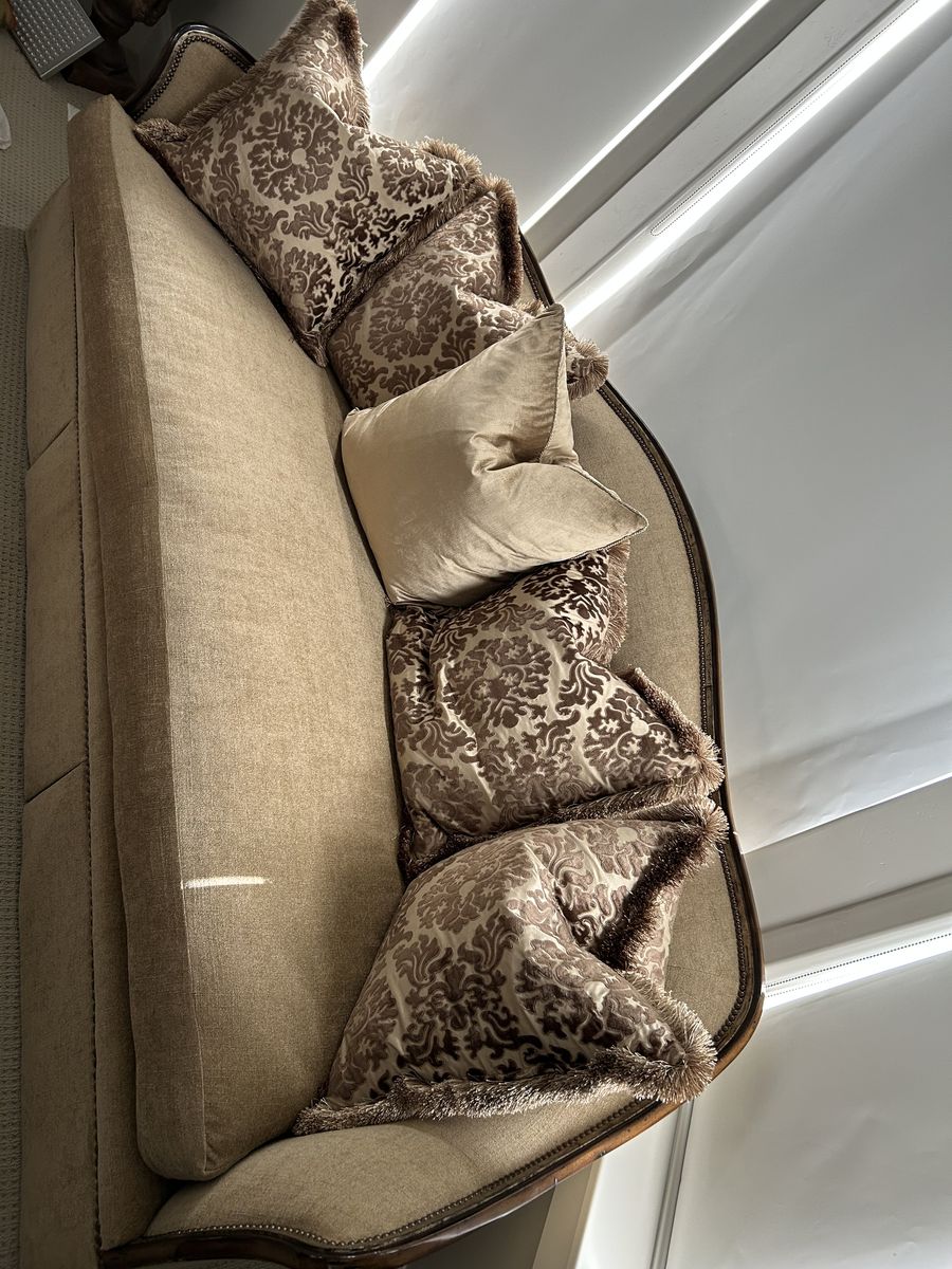 New Couch Down Filled Pillows included