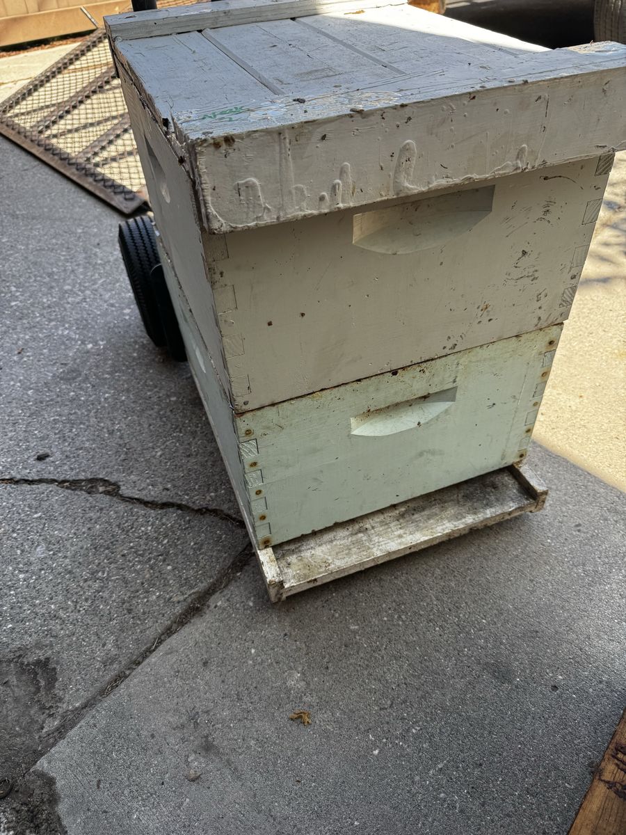 Bee hive equipment.
