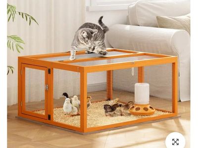 New Wooden Indoor Outdoor Portable Foldable Pet Cage