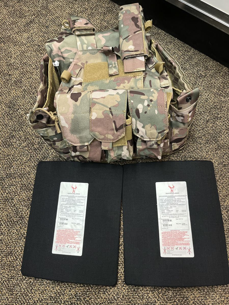PLATE CARRIER 2 - SAFARILAND LEVEL 3+ STEEL PLATES SPECIAL STARTING AT $249 "UNITE" @ SOUTHTOWN MALL IN SANDY!