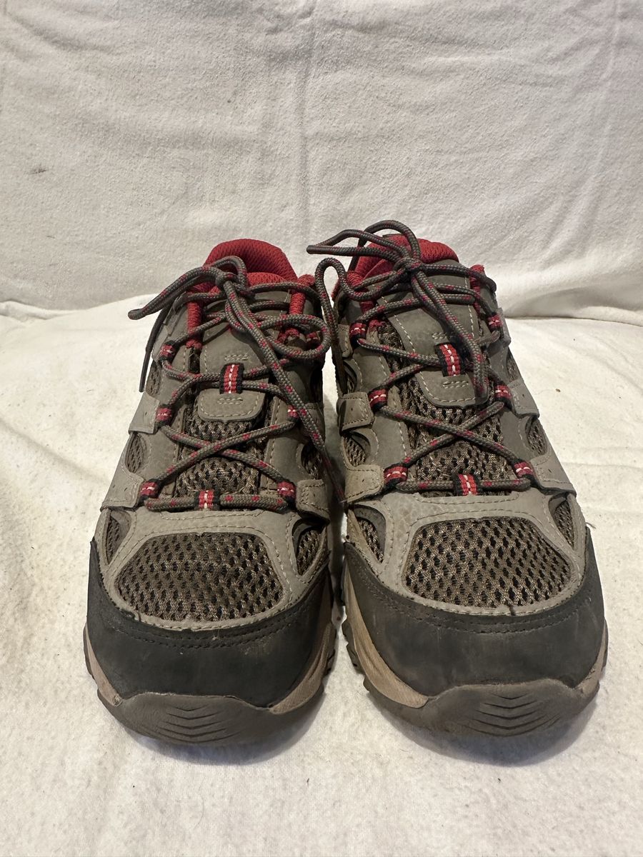 Merrell youth size 4 brown/gray mesh/Leather WP hiking shoes