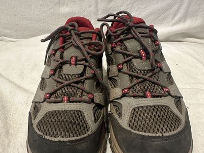 Merrell youth size 4 brown/gray mesh/Leather WP hiking shoes