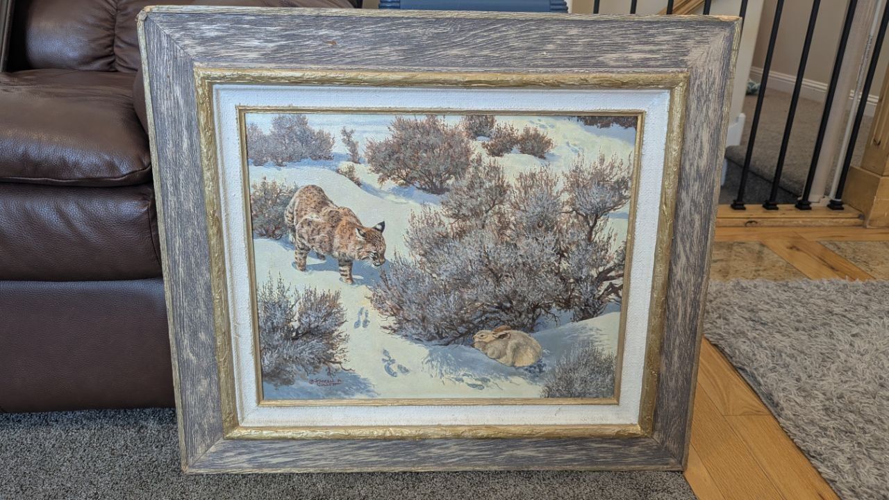 Farrell R. Collett Original Utah Wildlife Oil Painting
