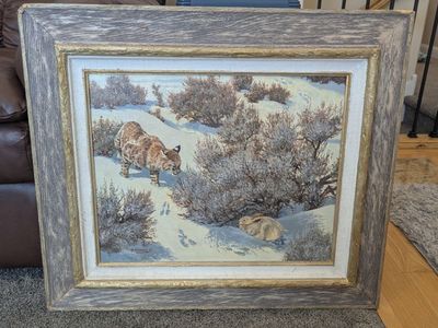 Farrell R. Collett Original Utah Wildlife Oil Painting