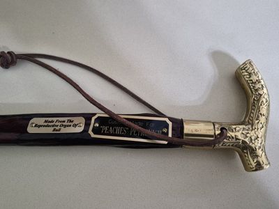 Custom-made bull pizzle walking cane, likely from Ross Taylor Originals. Excellent Conditions!,