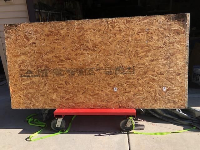 Plywood sheets and board cart