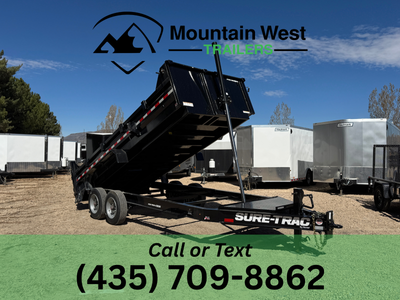 2026 Sure-Trac PRO SERIES 7X16-17.6K Telescopic Dump Trailer