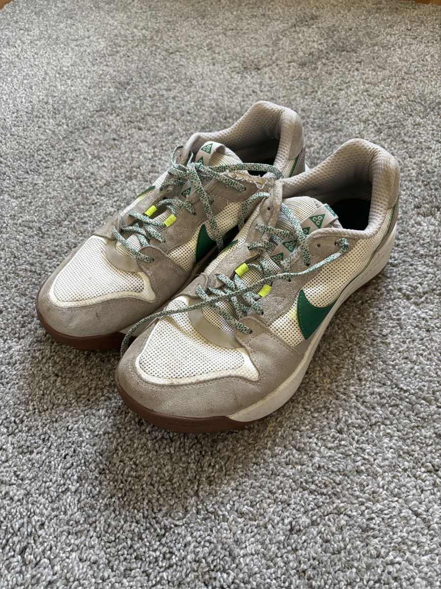 Nike ACG Trail Frame Hiking Shoes Men's Size 10.5 Green/White/Brown