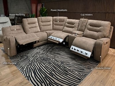 BARCALOUNGER CARMELO POWER RECLINING SECTIONAL