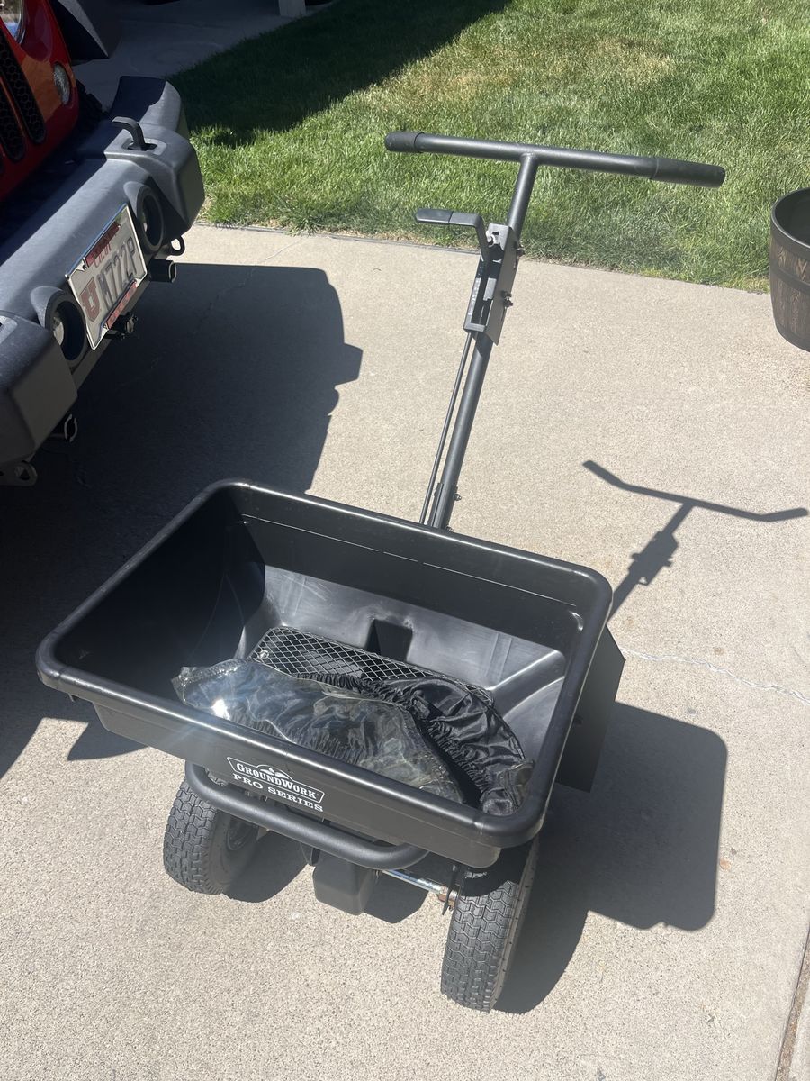Groundwork Pro Series Broadcast Spreader - Walk-Behind Push Spreader