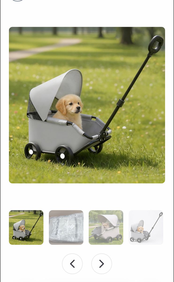 Luxury pet stroller