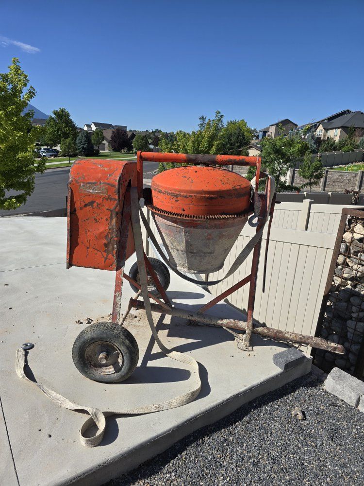 od metal concrete mixer