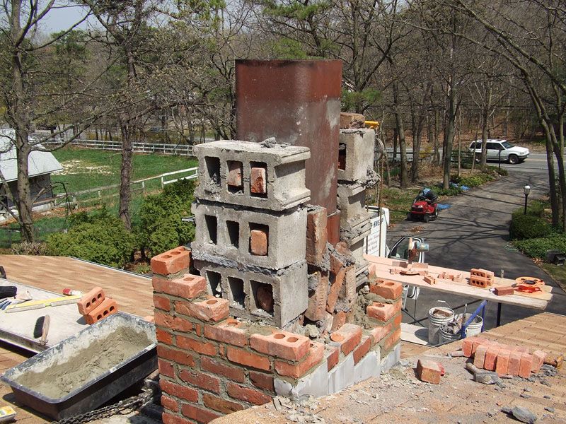 Brick chimney