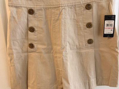 Tommy Hilfiger Women's Sailor Bottoms Khaki Skirt - Size 10 NWT