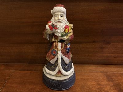 Ceramic Santa Claus Plays Joy To The World