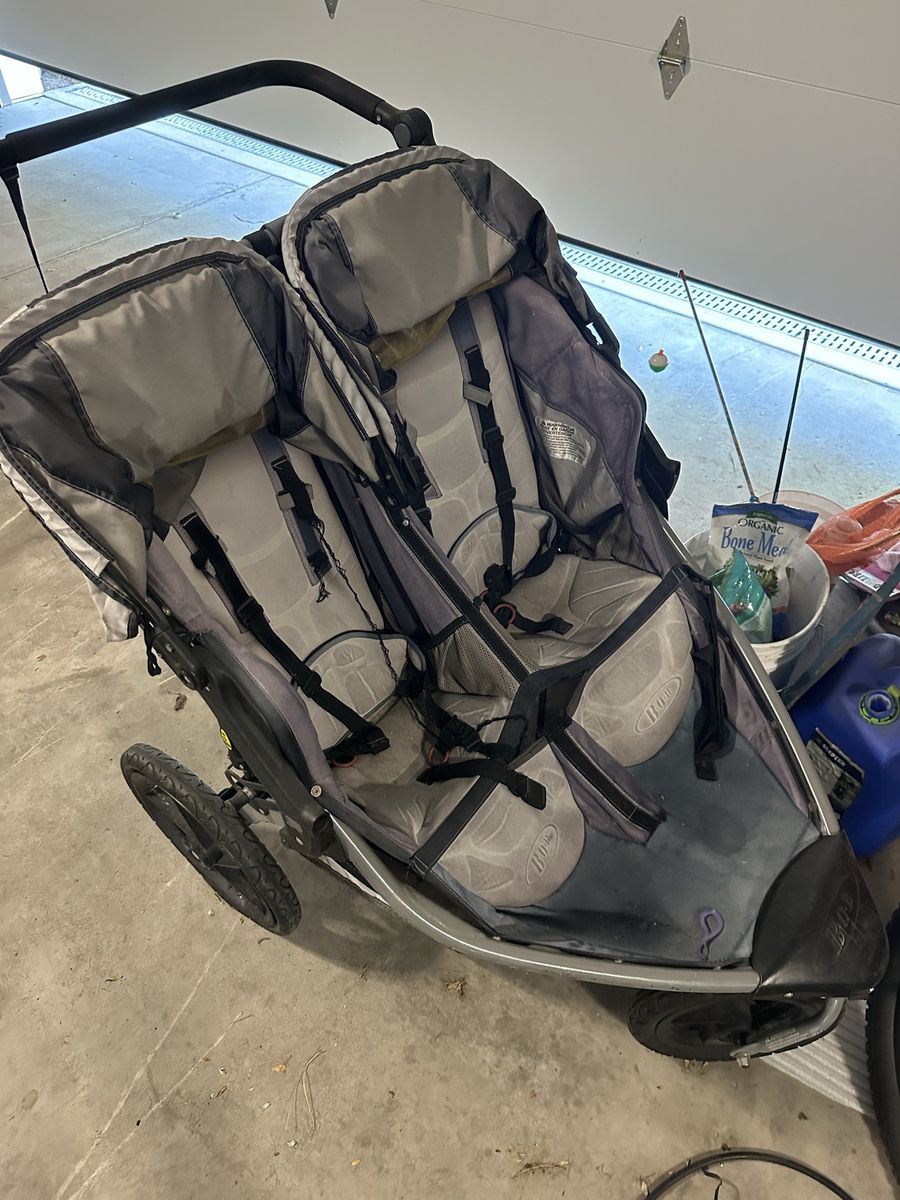 BOB Double Jogging Stroller Grey/Black