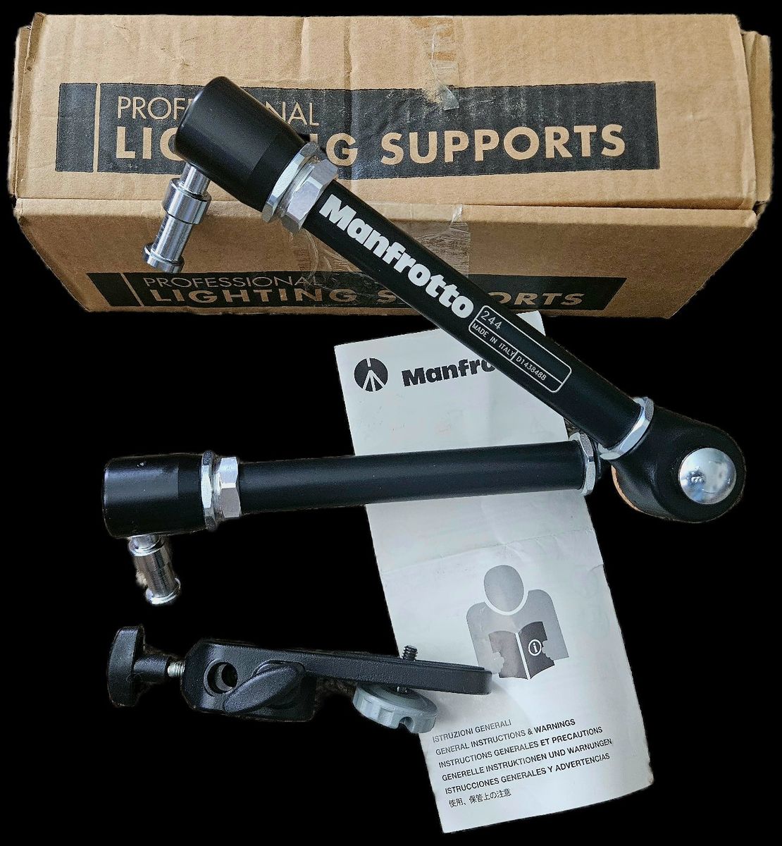 Manfrotto 244 Magic Arm and Camera Clamp Kit.