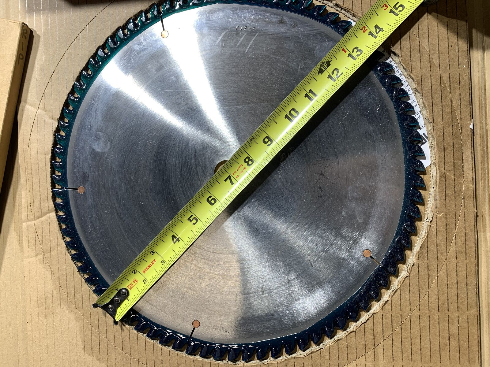 three (3) 14" saw blades