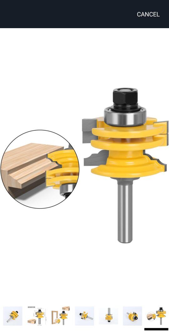 Glass Door Rail & Stile Reversible Router Bit