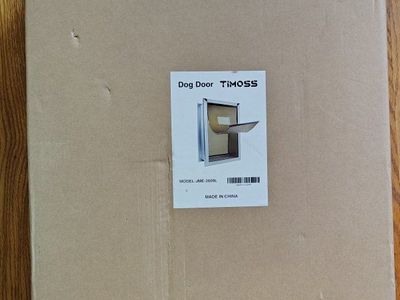 TIMOSS Dog Door Model JME-2609L Telescoping Wall Mount Pet Door NEW