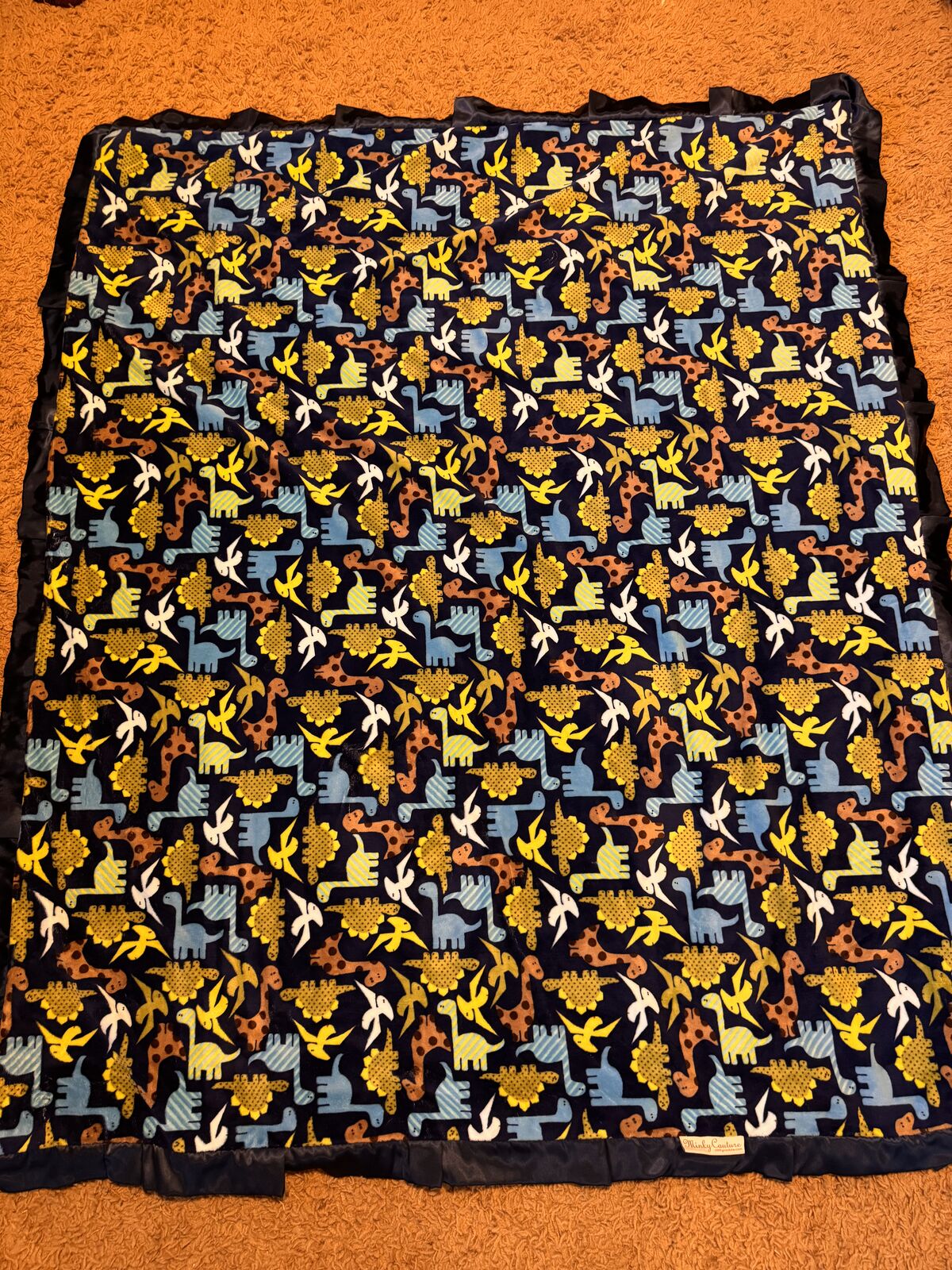 Minky Couture Dinosaur Blanket
