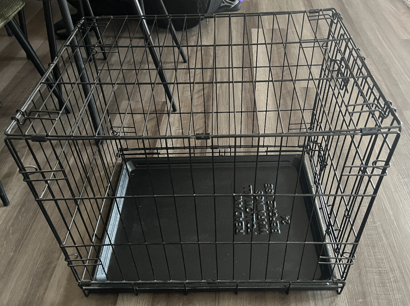 Dog Crate Kennel w/ Removable Tray