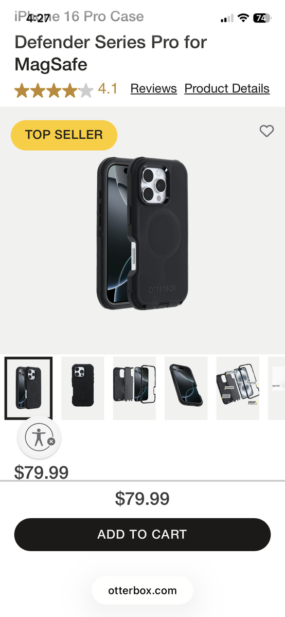 OTTERBOX DEFENDER PRO FOR IPHONE 16 NEW IN BOX