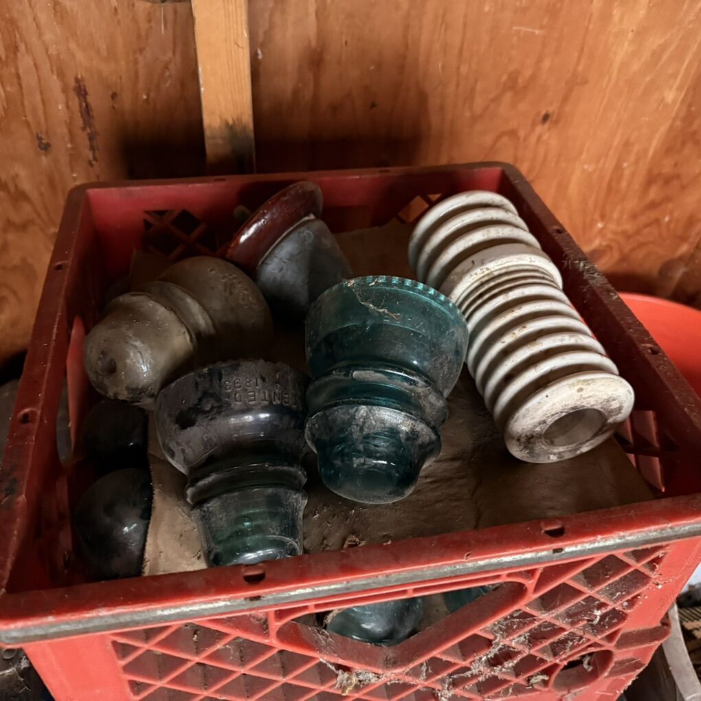 Antique Electrical Insulators Glass