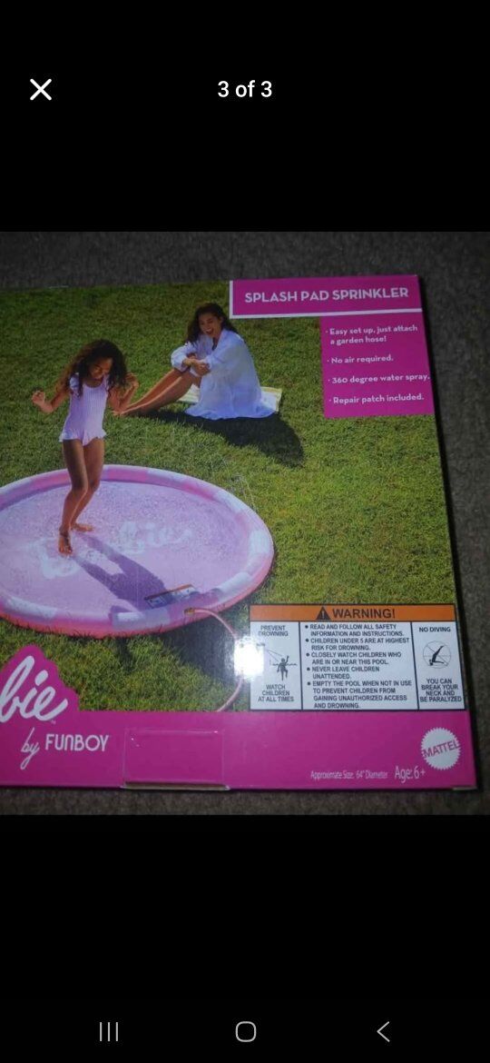 Barbie Splash Pad (Brand New!)