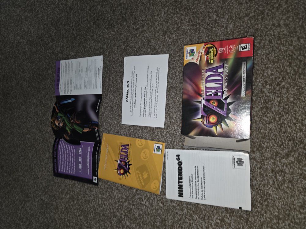n64 majora's mask collectors edition box