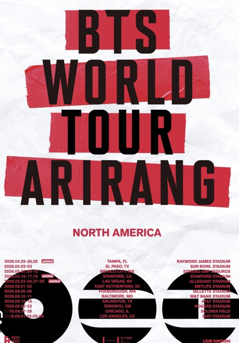 4 tickets  BTS World Tour - Las Vegas - Saturday May 23