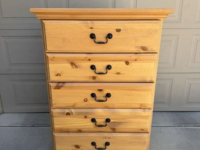Solid wood tall dresser