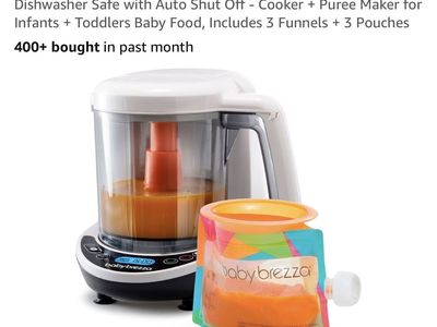 Baby Brezza One Step Baby Food Maker Deluxe - Steam and Blend Puree Maker