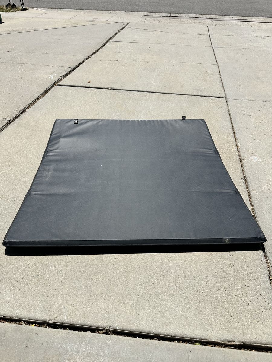 Black Truck Bed Tonneau Cover - Soft Fold