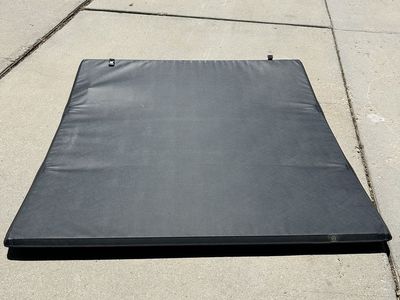 Black Truck Bed Tonneau Cover - Soft Fold