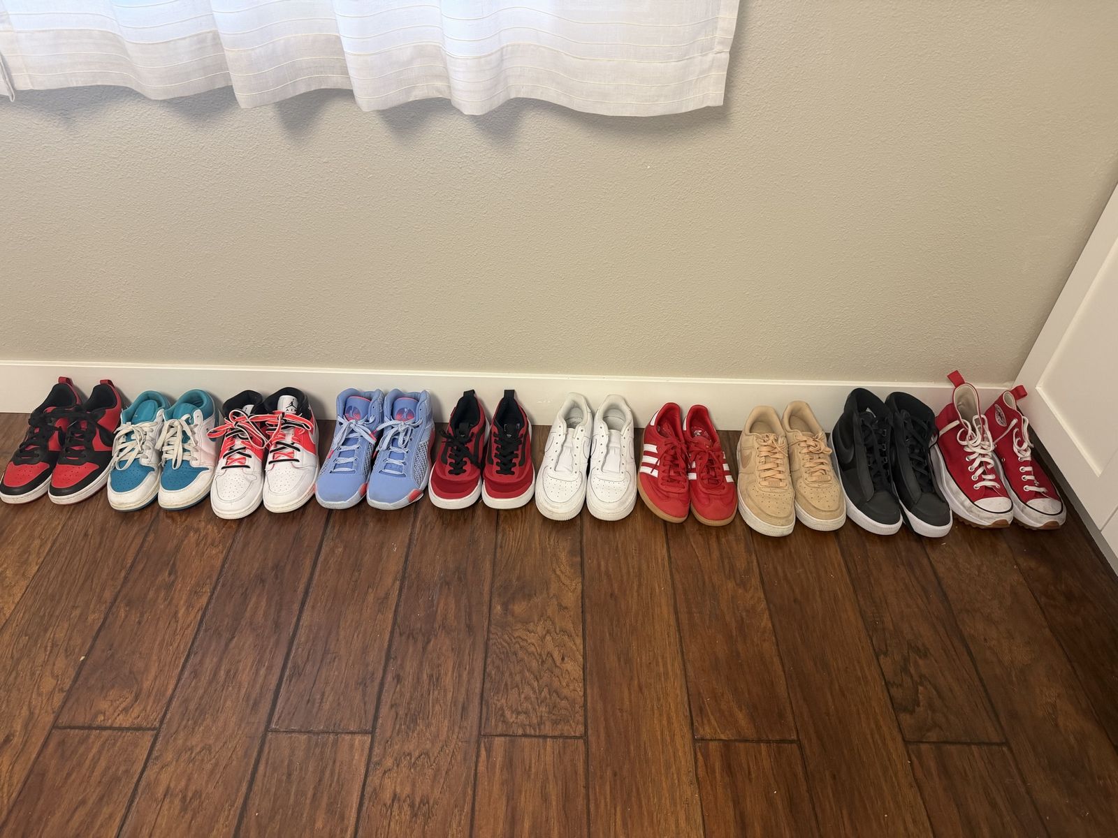 Variety of girl and women shoes