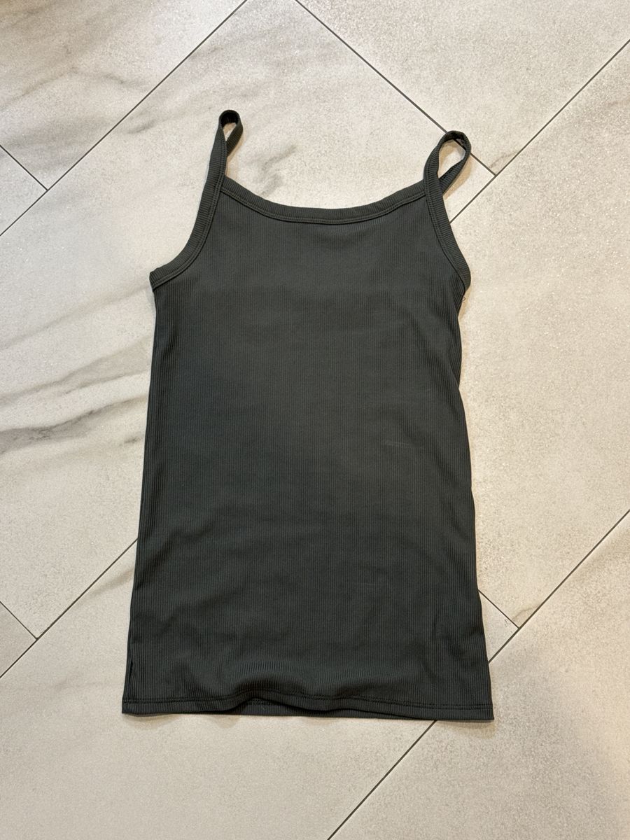 Olive green size extra small ribbed tank top