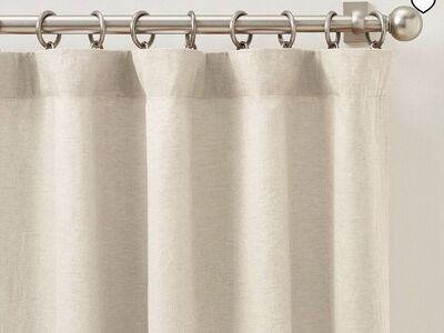 PotteryBarn Belgian Flax Linen Blackout Curtain