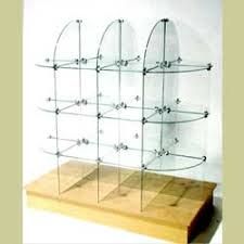 Glass Product Display Case Caster base for easy movement