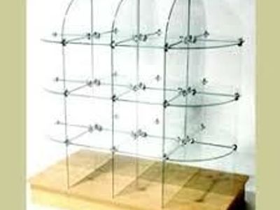 Glass Product Display Case Caster base for easy movement