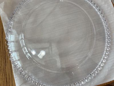 Acrylic Beaded 13 Charger Plates