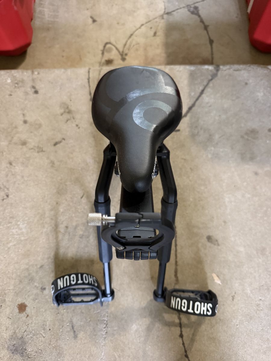 Kid shotgun bike seat mount