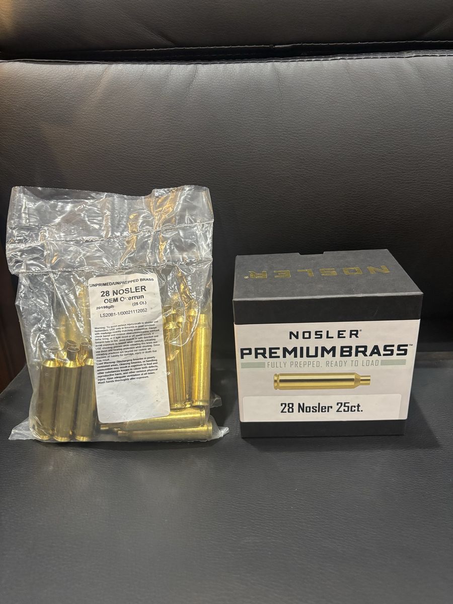 28 Nosler Reloading Brass