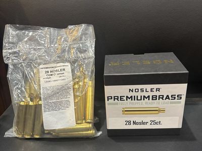 28 Nosler Reloading Brass