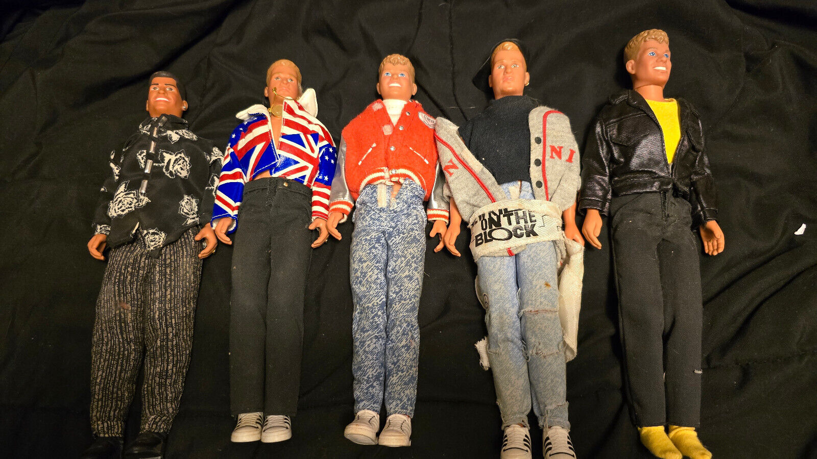 New Kids On The Block Concert & Hangin Loose Fashion Figures Lot Hasbro 1990